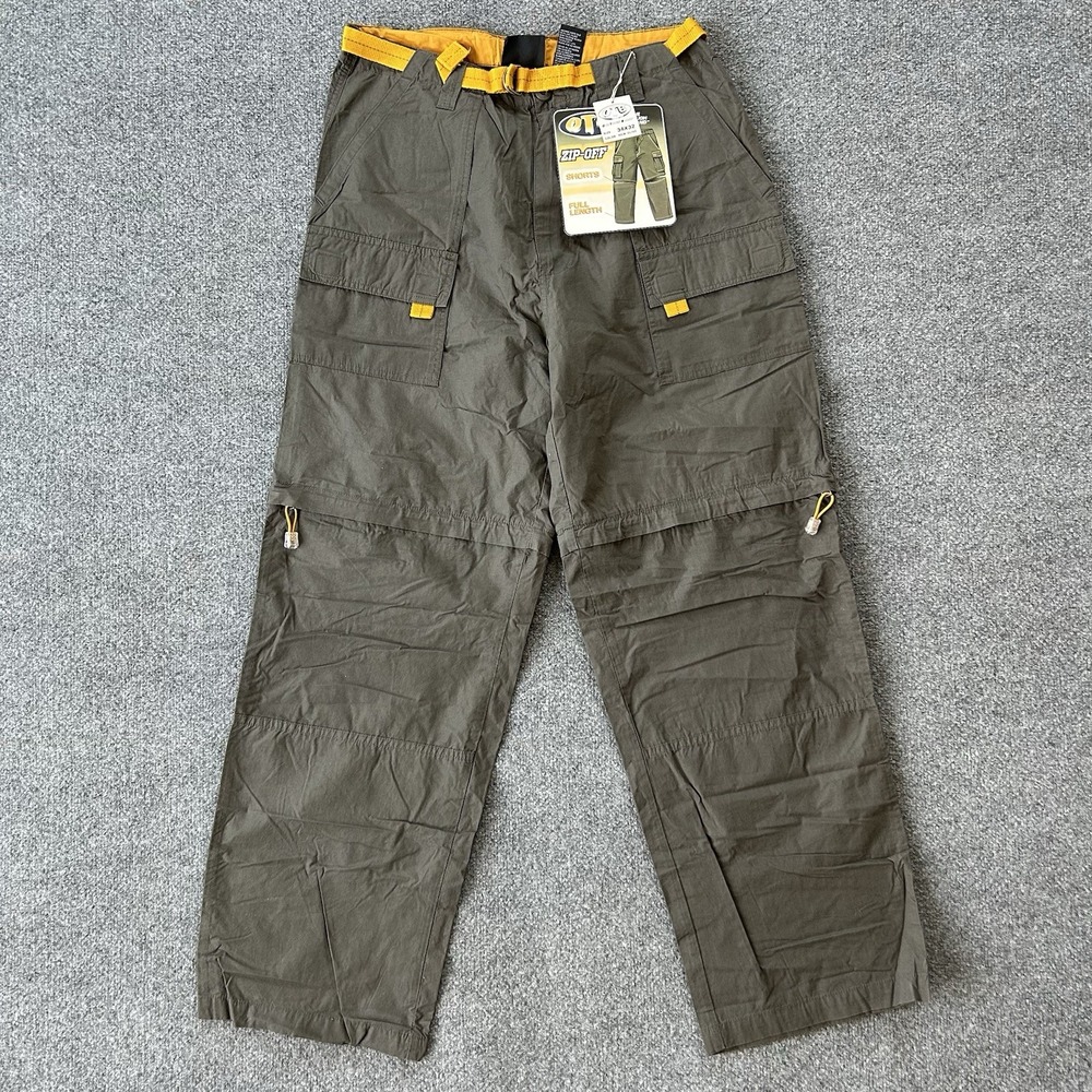 OTB Pant Men 34x32  Convertible Baggy Skater Cargo Rave Parachute Y2K VTG P16‎